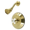 Kingston Brass KB3637PXSO Pressure Balanced Shower Faucet, Brushed Brass KB3637PXSO